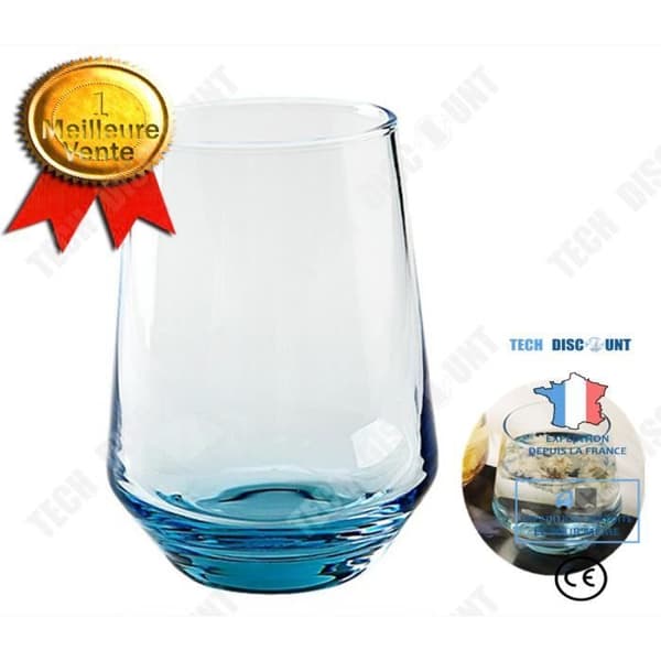 TD® Set med 6 kristallina glas 38 CL - KOK OCH SOMMELIER Vatten Juice Soda Daglig användning Lima Inspiration Smakupplevelse Kvalitet