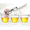 Miniatyrbild 3 av 4: TD® En uppsättning med 8 kaffekoppar/glas/blomma tekoppar/rödvinsglas-80ml, dubbel set med kaffekoppar
