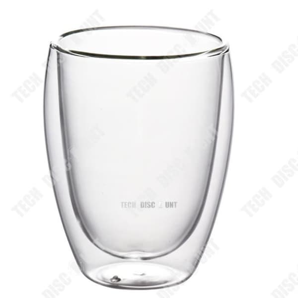 TD® Glass Double Wall Espressotassen 8 set, 4X80ml +4x250ML. Används till Cappuccino Espresso Tassen, Kaffekoppsservis