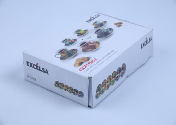 Set med 6 kaffekoppar + underkoppar "Fiori Frida" R-6491