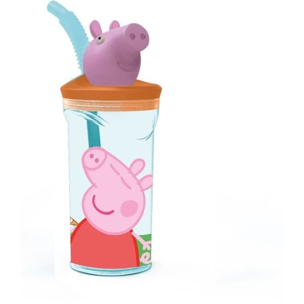 PEPPA PIG 3D figurtumlare - Kapacitet 400 ml - Höjd: 22,5 Cm - Tjej - Från 3 år - Levereras individuellt