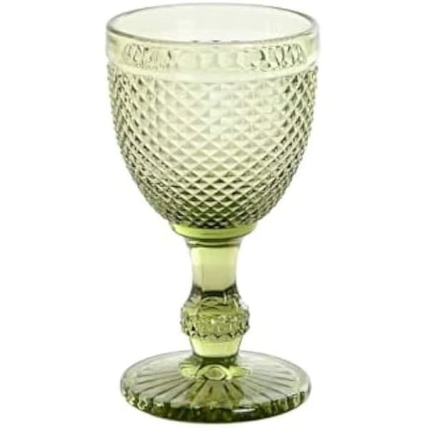 Verres - DKD Home Decor - Set med gröna glas 325 ml - Multicolor - 8,7 x 8,7 x 16,5 cm - För vuxna