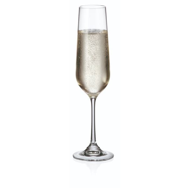 Siguro Set med glas för mousserande vin Locus, 200 ml, 6 st