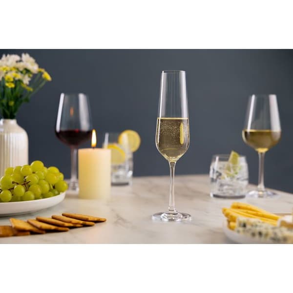 Siguro Set med glas för mousserande vin Locus, 200 ml, 6 st