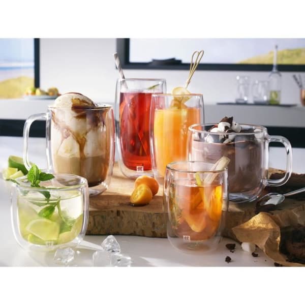 Sodaglas - ZWILLING - Sorrento - 2 delar - 475 ml - Borosilikatglas