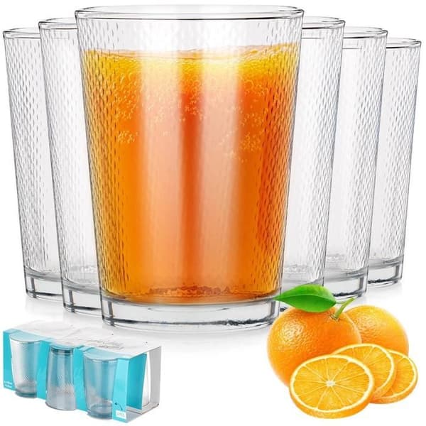 6X DRICKGLASSETT FÖR VATTEN OCH JUICE 425 ML