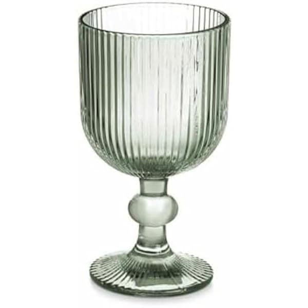 Vinkoppar VIVALTO - Set med 6 - 260 ml - Fotad kopp - Flerfärgad