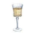 Miniatyrbild 4 av 4: 6 röda och vita vinglas 27cl Lady Diamond - Cristal d'Arques - Ultratransparent glas med vintagedesign 227 Transparent