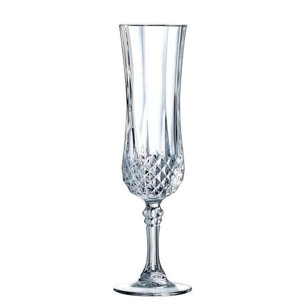 Champagneglas - Cristal d'Arques - Longchamp - 14 cl - 6 stycken - Kwarx transparent