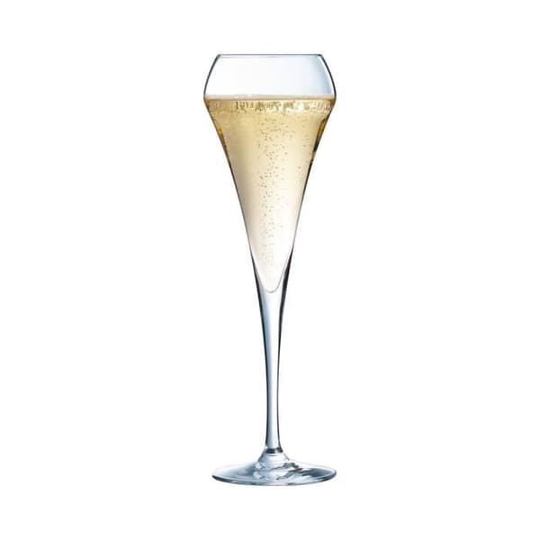6 champagneflöjter 20cl Open Up - Chef&Sommelier - Kristallin originaldesign 30% mer motståndskraftig
