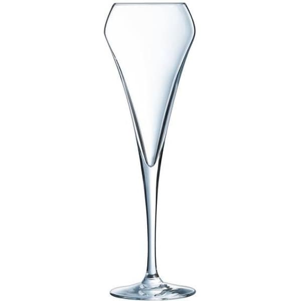 6 champagneflöjter 20cl Open Up - Chef&amp;Sommelier - Kristallin originaldesign 30% mer motståndskraftig