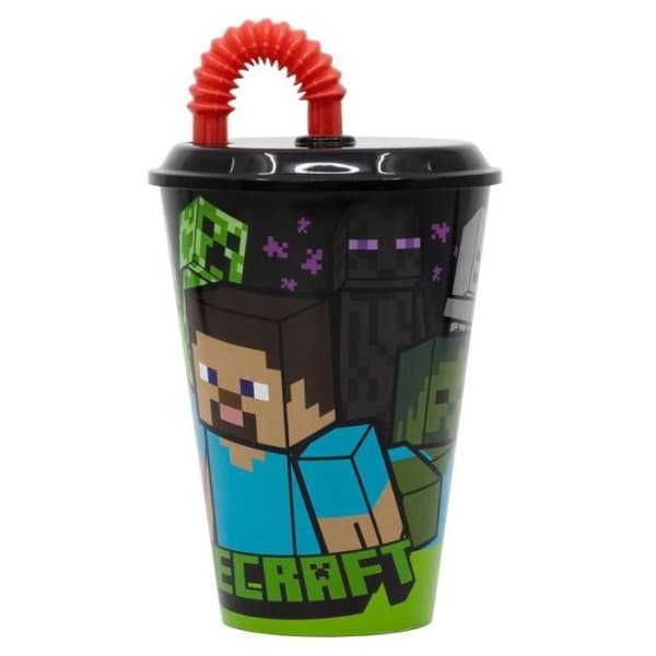 Glas - Minecraft - Halmglas - Melamin - 430 ml - Tål maskindisk