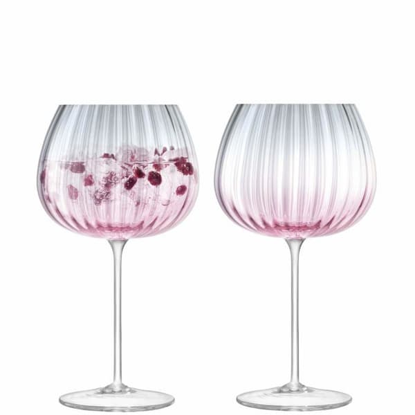 Vinglas - Lsa internationellt smakglas - G1443-23-152 - Twilight ballongtumlare, Glas, rosa/grå, 650 ml