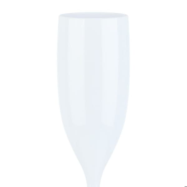 Relaxdays champagneglas, set om 12, okrossbara, utan BPA, återanvändbara, mousserande glas, bröllop, camping, vit