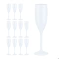 Miniatyrbild 1 av 6: Relaxdays champagneglas, set om 12, okrossbara, utan BPA, återanvändbara, mousserande glas, bröllop, camping, vit