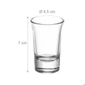 Miniatyrbild 5 av 6: Relaxdays Shotbricka, set med 6 glas, 4 cl, böjd stöd, presentidé, bambu, natur