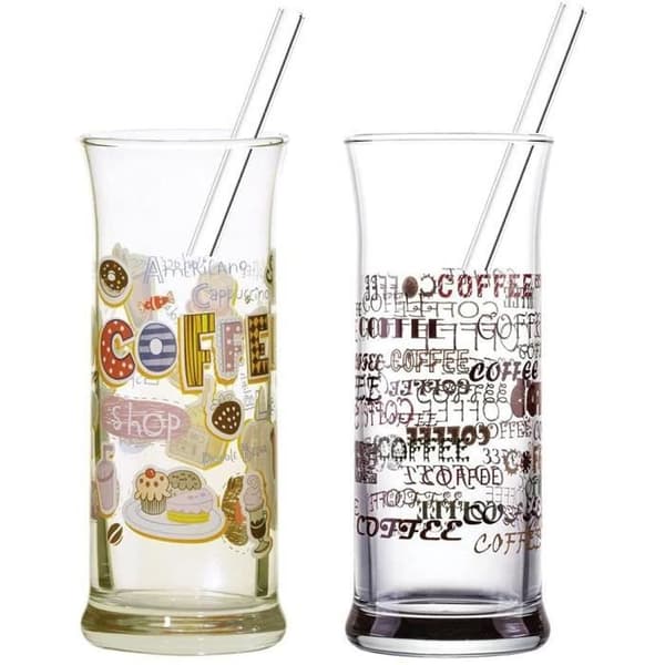 Verkyl för kalla drycker - Topkapi - 251.005 - 30 cl - 6 verkyl - 6 sugrör - 1 borste