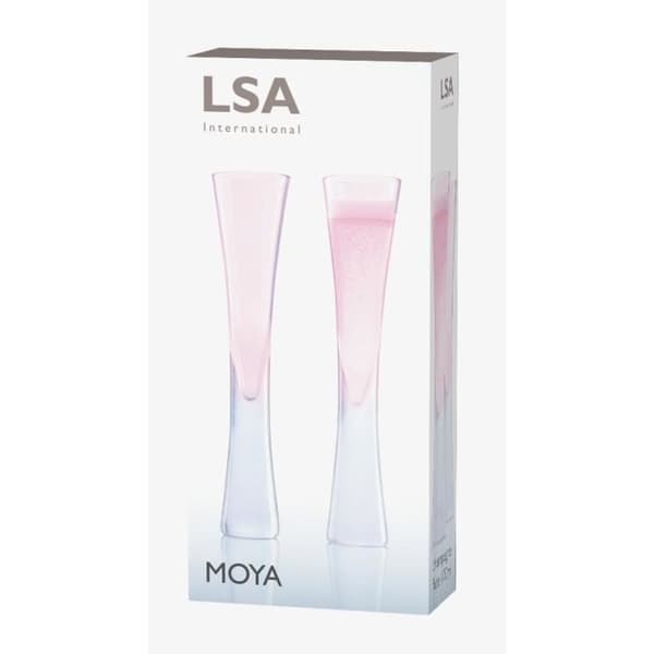 L.S.A. Moya champagneglas 170 ml rosa glas 2 st