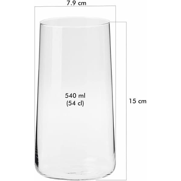 Verres - Avant-Garde - Förpackning med 12 - Kapacitet 540 ml - Högkvalitativt kristall - Diskmaskinsvänlig