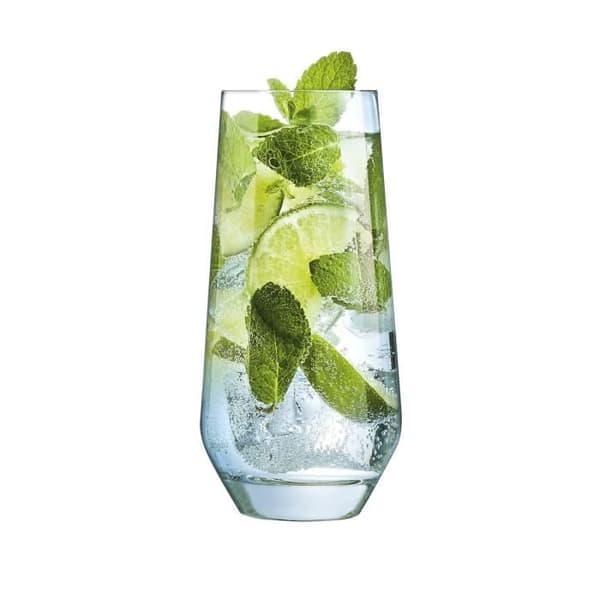 Vatten glas - Cristal d'Arques - Ultime 45cl - Transparent - Set av 6 - Fotad glas