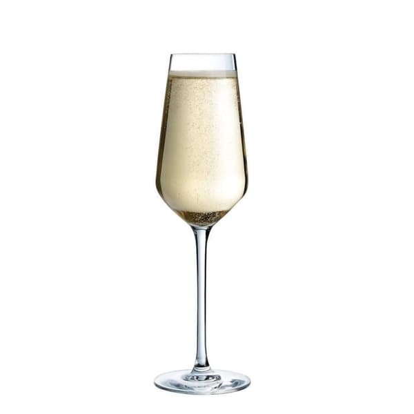 Ultime champagneflöjter - Cristal d'Arques - 21cl - Set om 6 - Ultratransparent glas