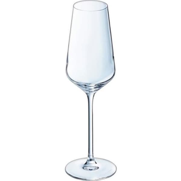 Ultime champagneflöjter - Cristal d'Arques - 21cl - Set om 6 - Ultratransparent glas
