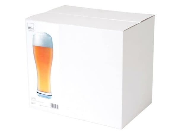 H-h - 2032750 - set med 6 glas weizen i glas cl 50