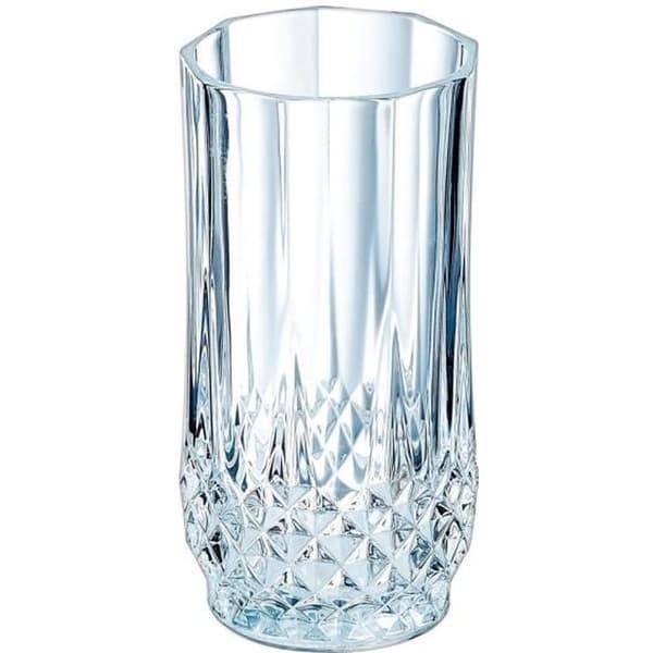Vintage vattenglas - CRISTAL D'ARQUES - Longchamp - Ultra transparent glas - Design i vintage kristallutseende