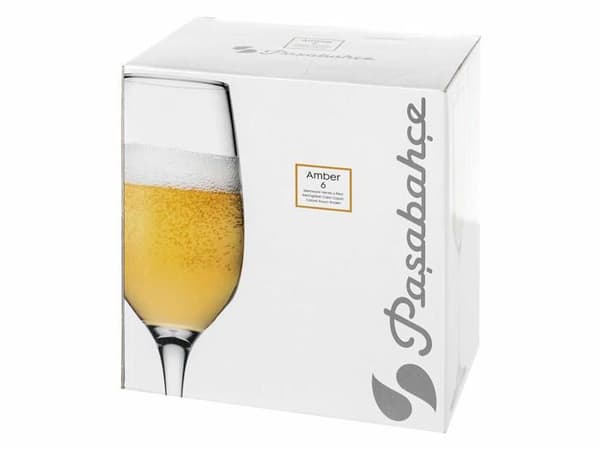 PaabahÇe - 469433 - Pasabahce Amber Set med 6 drinkingglas, glas, genomskinlig, 20 cl