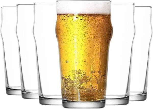 Arcoroc Nonic 6-pack av öl- eller ciderglas 1 pint