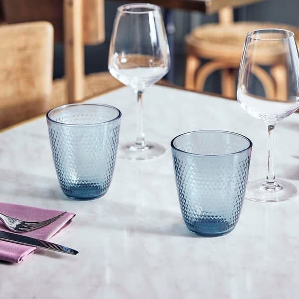 Arcoroc - 9435999 - PAMPILLE MAZZARINE BLEU - Förpackning med 6 höga glas i glas 31 cl