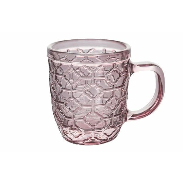 Villa d'Este hem tivoli - 5908984 - Paket med 6 kaffekoppar 90 ml i färgat glas, geometriska former