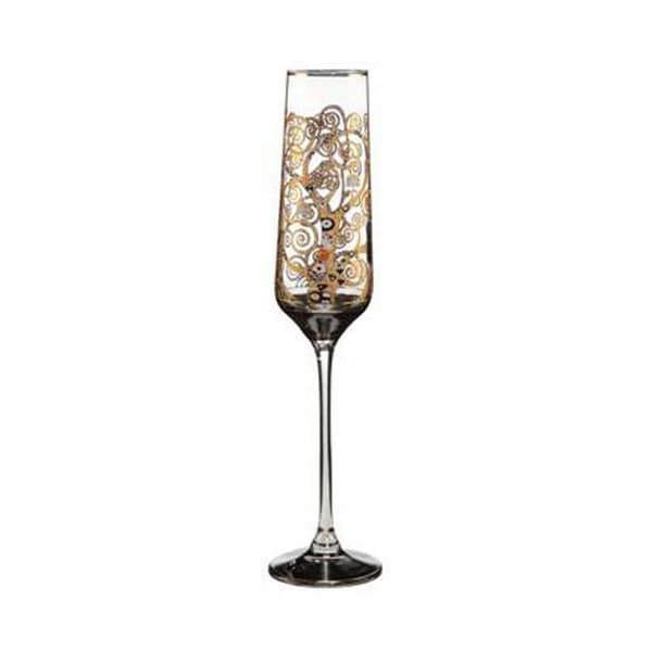 Champagneglas - champagnekupa - champagneflöjt Goebel - 66-913-50-1 - Flöjt för champagne i guldglas