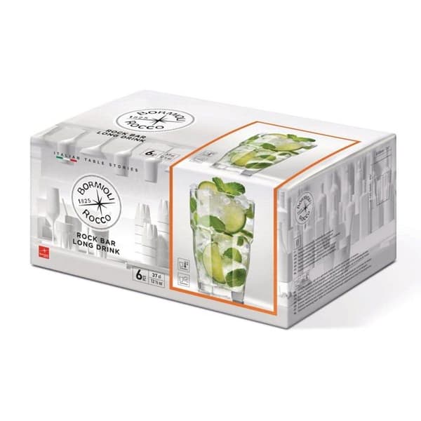 Bormioli Rocco - 516170BN6321990 - ROCK BAR GLAS CL.37 - Set av 6