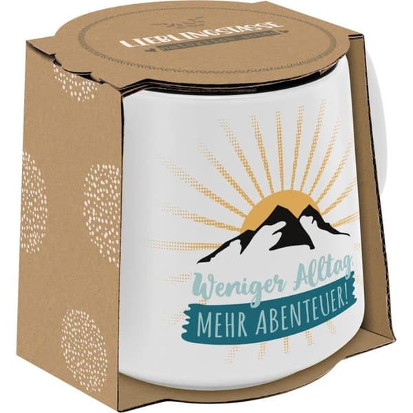 Gruss - co - 48451 - Äventyrskonisk mugg | Gres 43 cl Flerfärgad | Vänner present |