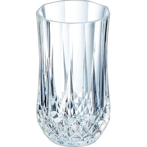 Vintage vattenglas - CRISTAL D'ARQUES - Longchamp - Ultra transparent glas - Design i vintage kristallutseende