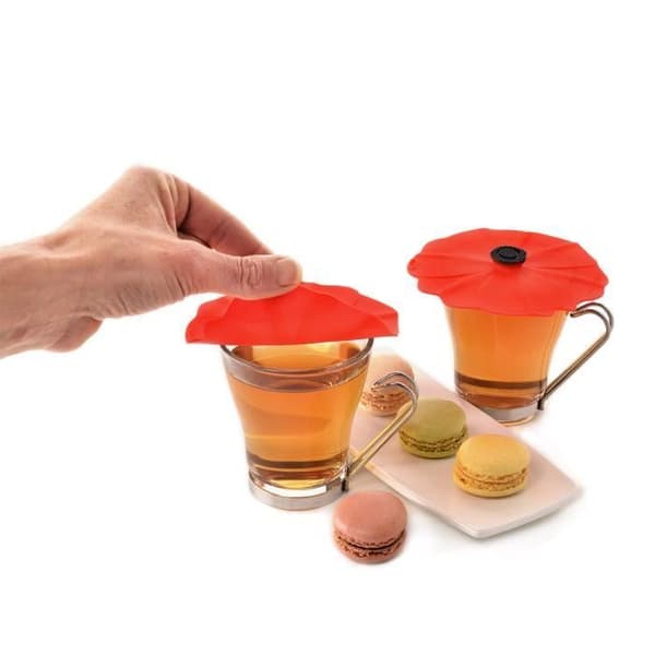Glasskydd - CHARLES VIANCIN - Poppy® - Silikon - 2 delar - Tål maskindisk
