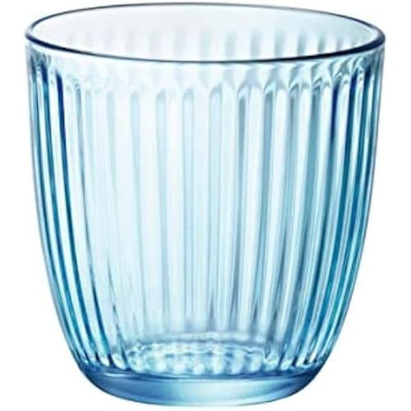 Vattenglas - Bormioli Rocco &amp; Siglio - Siglio Line Blue - Paket om 6 - Skaftglas - Tål maskindisk