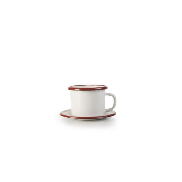 Gobelet med Tallrik - IBILI - 908405 - INOX - Vit/Röd - Diskmaskinssäker