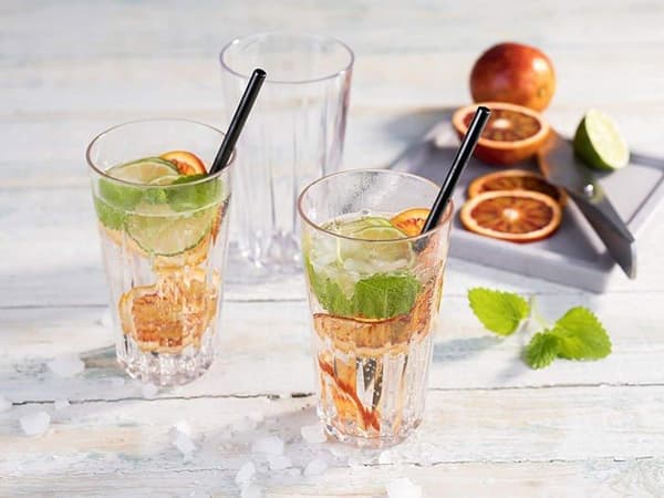 Vattenglas med eller utan stjälk - sirapsglas - fruktjuiceglas - sodaglas - Aps kopp - 10504