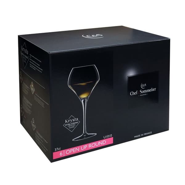Fotgängare - Chef Et Sommelier - Rund Öppen Upp - 37 cl - Paket med 6 - Kwarx - Transparent