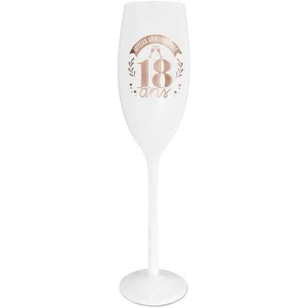 Flöjt - STC - 18-årsdag - Färgat glas - Kopparreflektioner - Tål maskindisk