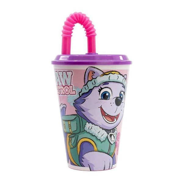 Stor - 74530 - ÅTERANVÄNDBAR BARNKUPP MED BPA-FRI PLASTSURGURGÖR 430 ML - PAW PATRULJJESKETCH ESSENCE