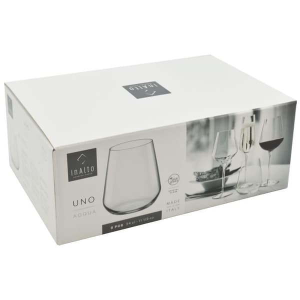 Dubbla gammaldags glasögon - Bormioli Rocco - Inalto Uno - 350 ml - Set om 6 - Star Glass