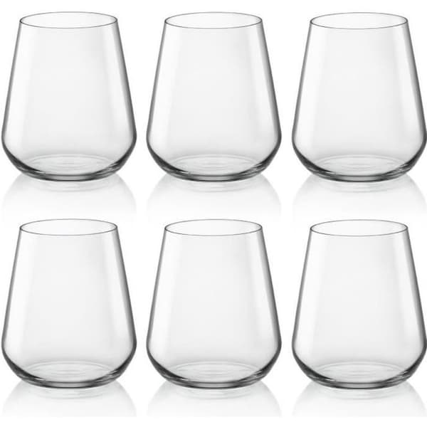 Dubbla gammaldags glasögon - Bormioli Rocco - Inalto Uno - 350 ml - Set om 6 - Star Glass