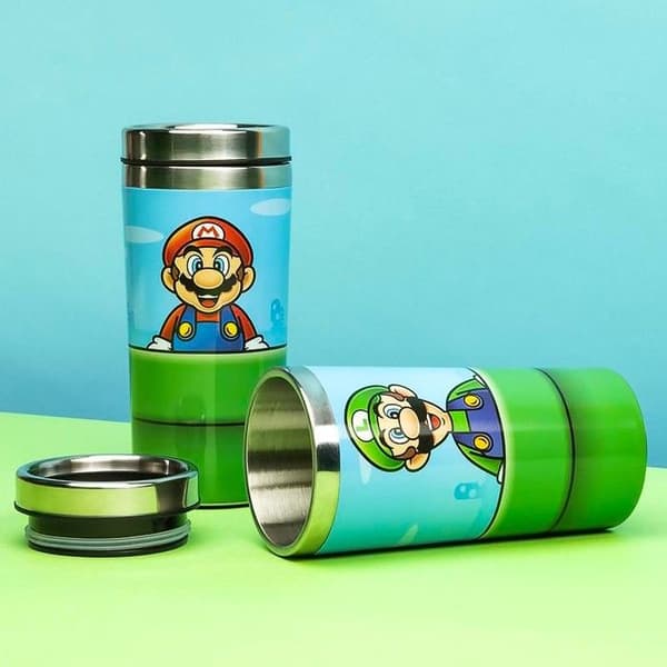 Resekopp - PALADONE - Super Mario - Isolerad - Rostfritt stål - 450ml