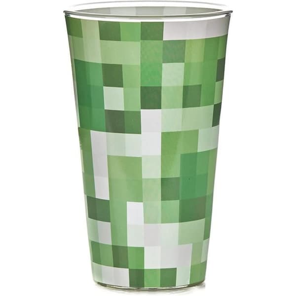 Verre - Paladone - PP6729MCF - Pixeliserad creeper - 450ml - Flerfärgad