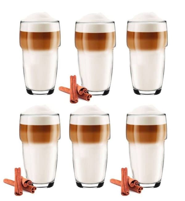 Glasmark - A680067-0250-0000-00 - Krosno Set med 6 latte macchiato kaffeglas 250 ml