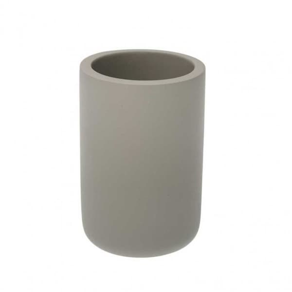 Glas - Versa - Badrumsglas - Grå - Harts - 1 st