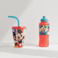 Miniatyrbild 2 av 5: Tataway Gobelet barn Disney Mickey Mouse röd och blå plast 430 ml med sugrör och flexibelt lock